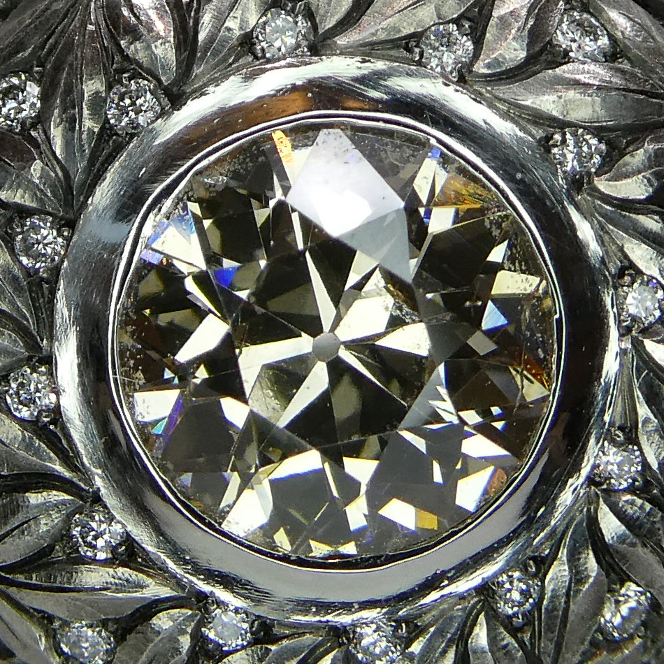 Anatoly Novik Hand Engraved Diamond Ring