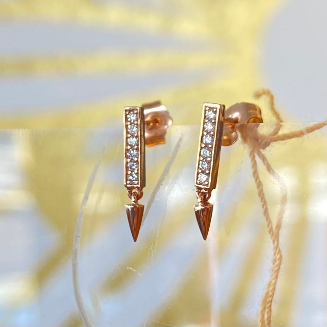 Diamond Dangle Earrings