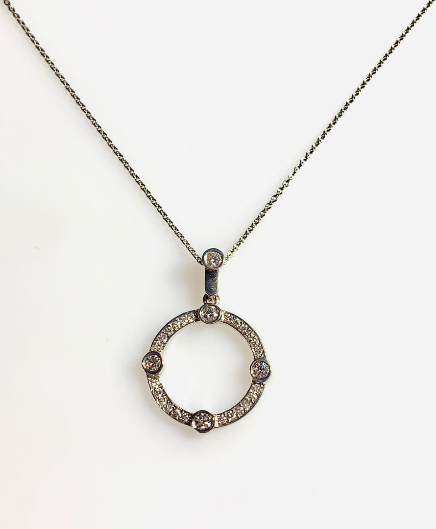 Irthly Circle Diamond Pendant