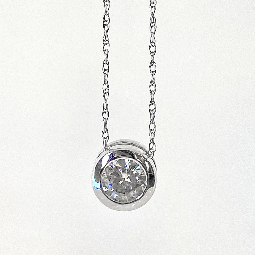 Moissanite Solitaire Necklace