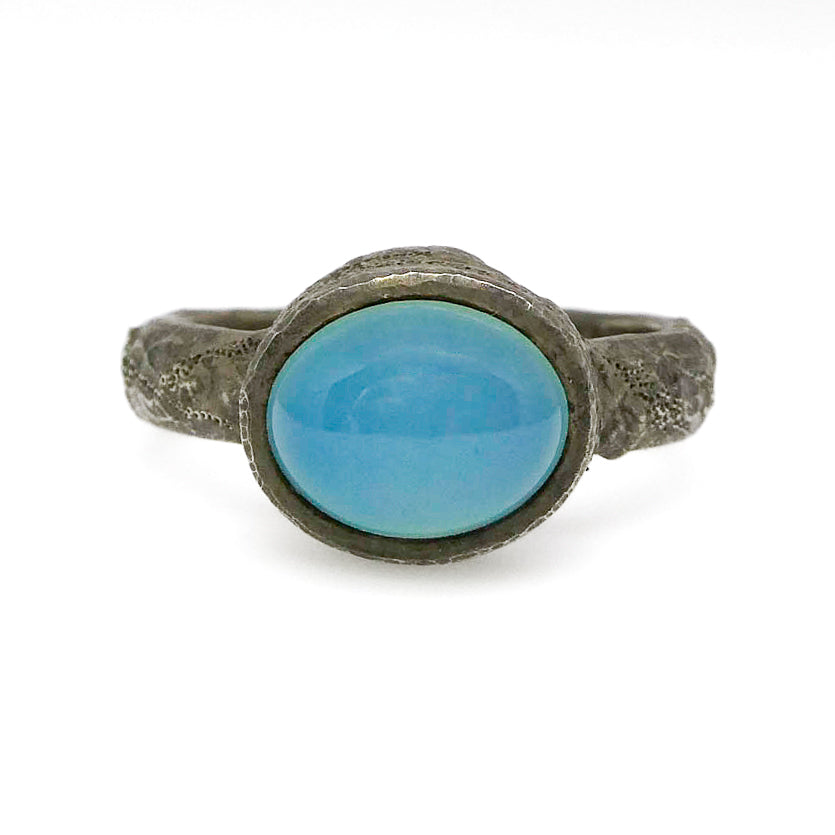 Blue Gem Silica Ring New Gild Jewelers