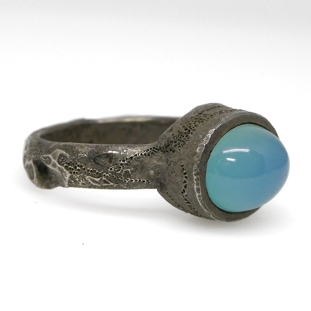 Blue Gem Silica Ring