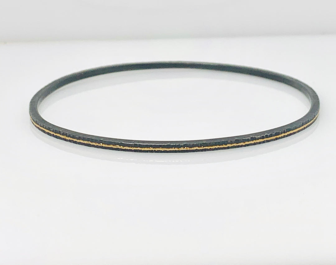 Gold and Silver Bangle Bracelet