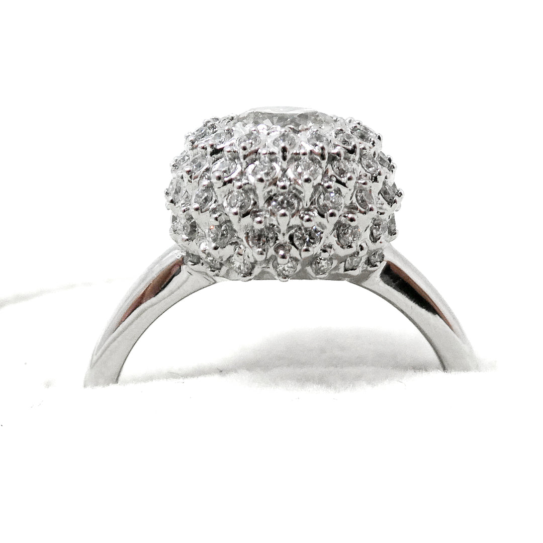 Dahlia Ring with Diamonds