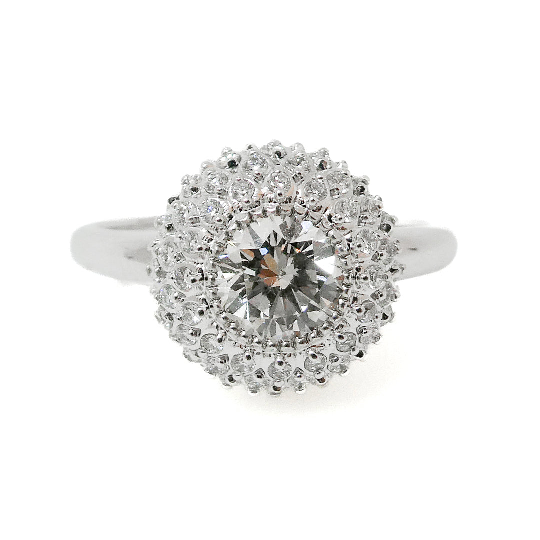 Dahlia Ring with Diamonds
