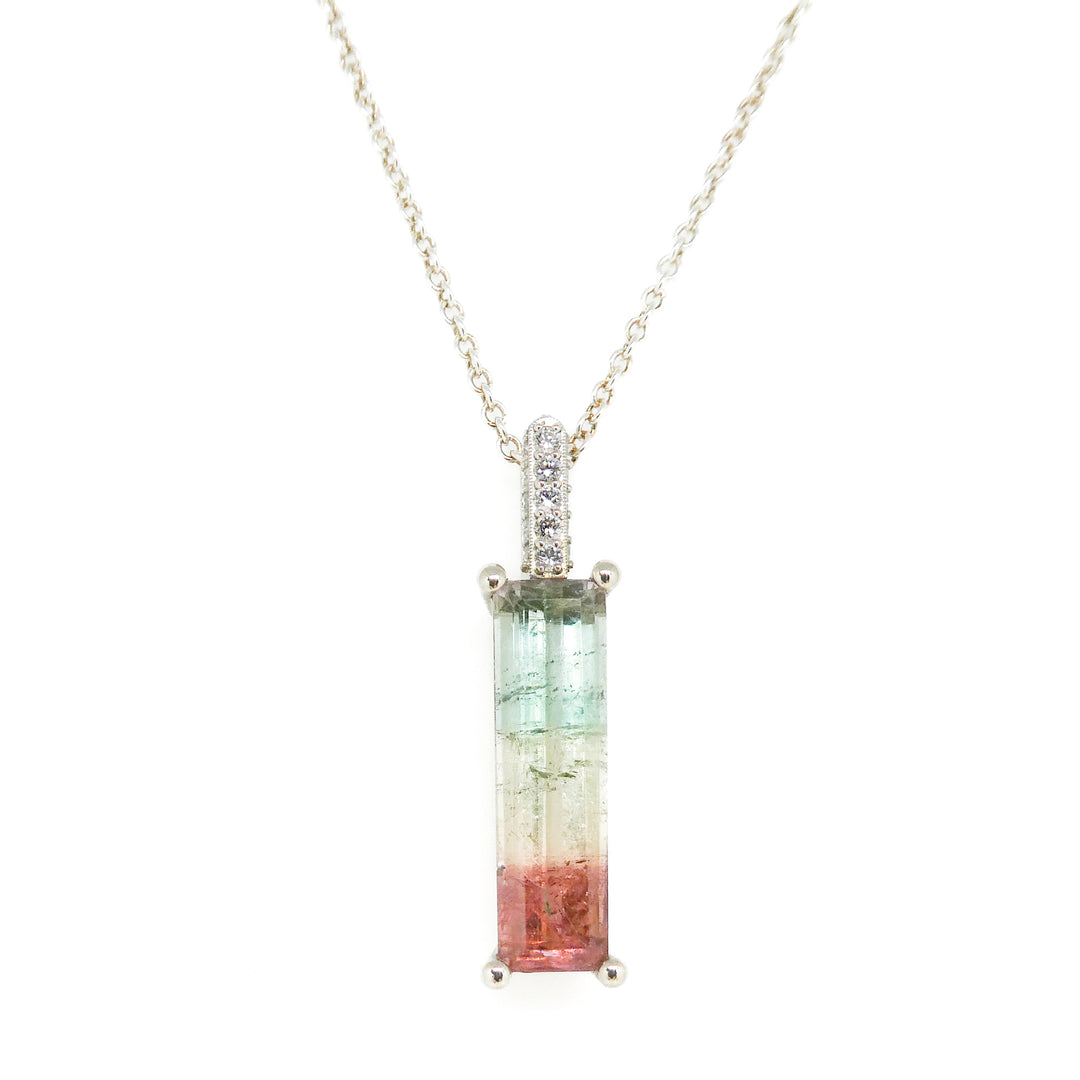 Bomb Pop Tourmaline Pendant