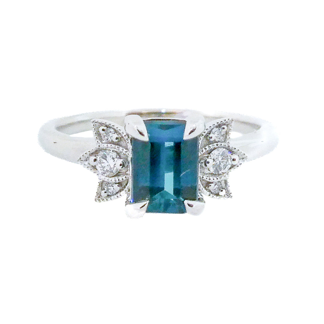 Reyna Wedding Set With Indicolite Tourmaline