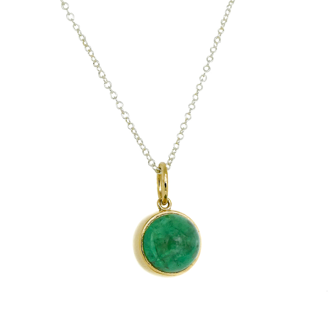 Emerald Cabochon Pendant