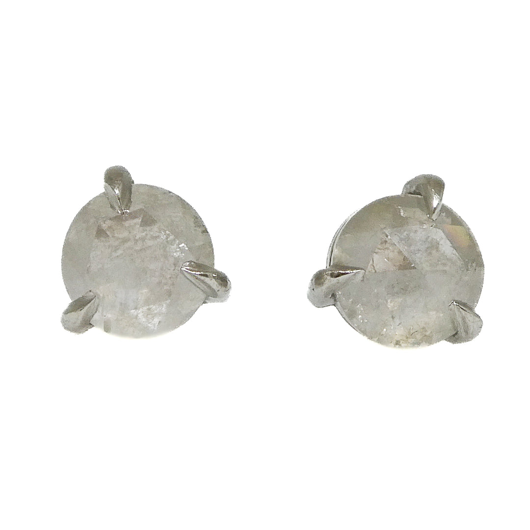 Pale Salt and Pepper Diamond Earrings