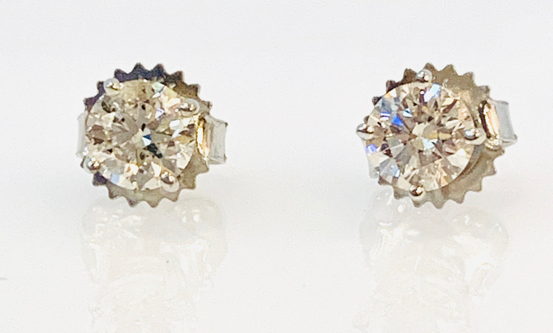 Solitaire Diamond Earrings