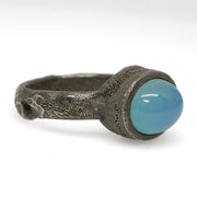 Blue Gem Silica Ring