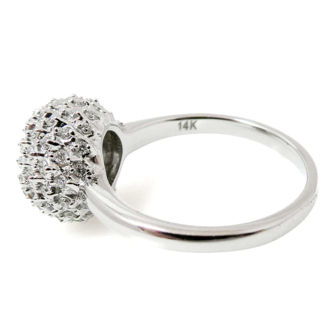 Dahlia Ring with Diamonds