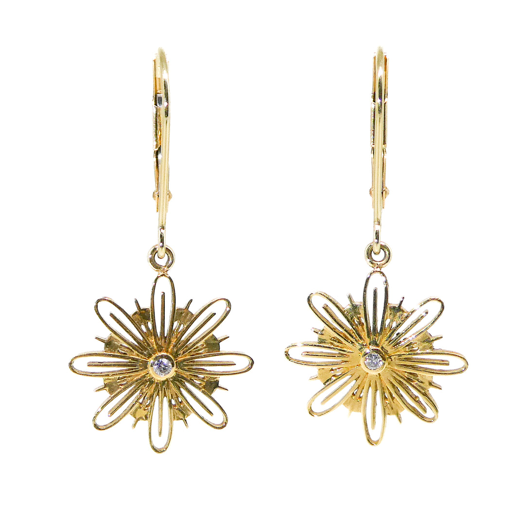 Linden Flower Diamond Earrings