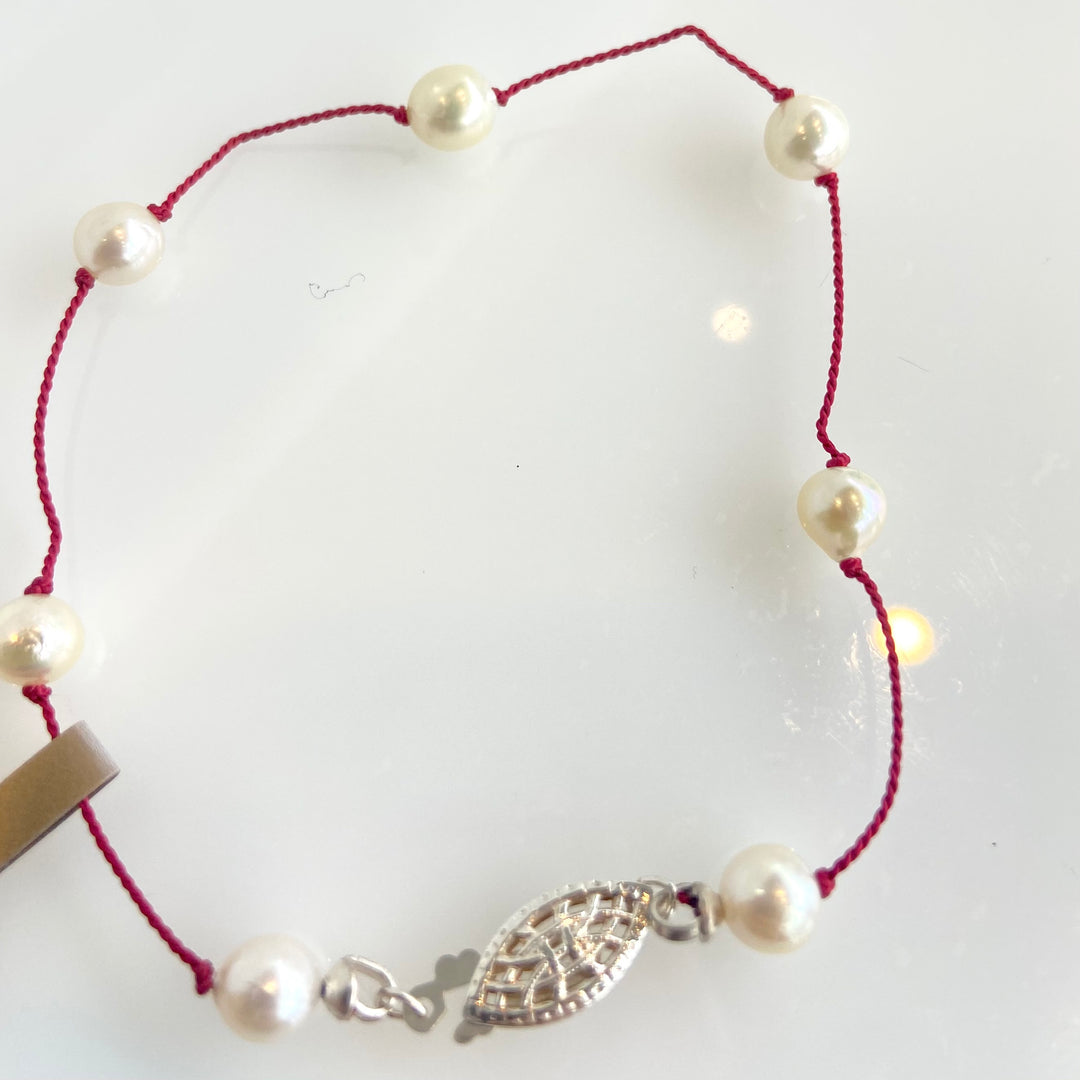 Tincup Pearl Bracelet