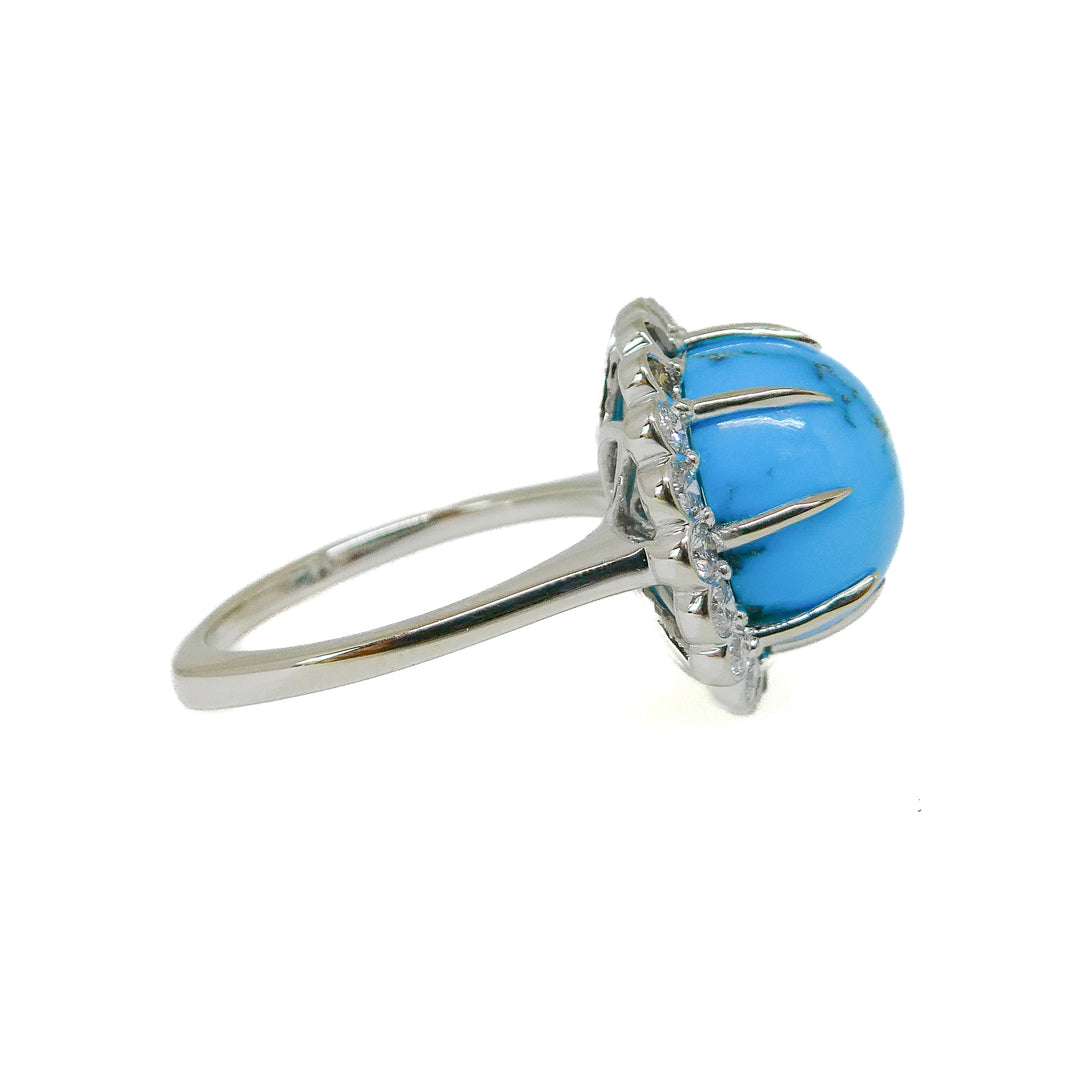 "Mean Queens" Turquoise and Diamond Ring