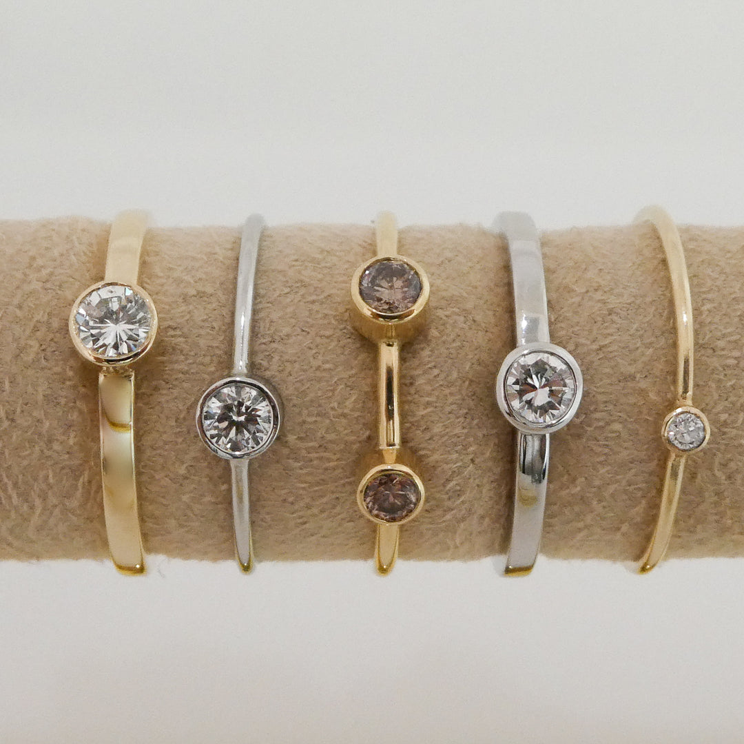Dainty Diamond Stackable Rings